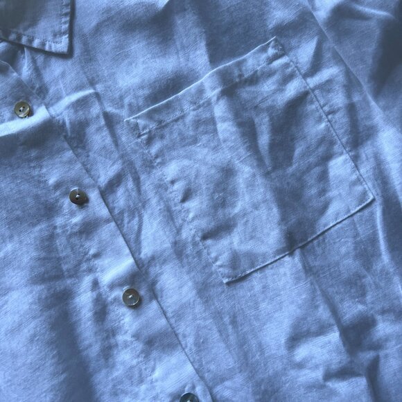 NWOT Donni The Linen Relaxed Shirt - Picture 4 of 7